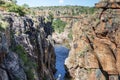 River at the bourkes potholes in south africa