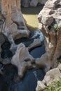 River at the bourkes potholes in south africa