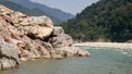 River Brahmaputra in pasighat, Arunachal Pradesh. Royalty Free Stock Photo