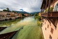 River Brenta view from the Bridge of the Alpini - Bassano del Grappa Italy Royalty Free Stock Photo