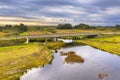 River bridge with wildlife underpass Royalty Free Stock Photo