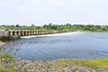 River bridges and flowing water Royalty Free Stock Photo