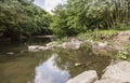 River at Burrs Country Park near Bury Royalty Free Stock Photo