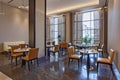 The River Cafe restaurant interior in Sochi Marriott Krasnaya Polyana in Gorky Gorod resort