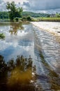River Calder in Lancashire, England Royalty Free Stock Photo