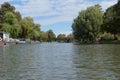 River Cam looking towards Jesus Green in Cambridge