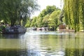 A View Along The Cam - Cambridge, England, UK Royalty Free Stock Photo