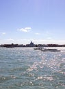 The  river canal in Venice city in Italy Royalty Free Stock Photo