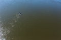 River Canoeing Paddler Training Overhead Landscape