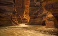 River Canyon in Wadi Mujib, Jordan Royalty Free Stock Photo