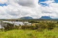 River Carrao and tepuis