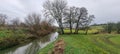 The River Cary is a river in Somerton in the county of WessexSomerset, England. Royalty Free Stock Photo