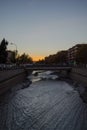 The river through the city