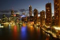 River City by Night Royalty Free Stock Photo