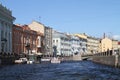 River in the city of Saint Petersburg. Royalty Free Stock Photo