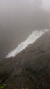 River clouds mist mountain view