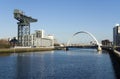 River Clyde in Glasgow Royalty Free Stock Photo