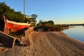 River coast in Canelones Uruguay Royalty Free Stock Photo