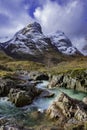 River coe, glencoe, highlands, scotland, uk. Royalty Free Stock Photo