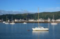 River Conwy, marina, yachts, from Deganwy Royalty Free Stock Photo