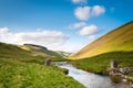 River Coquet flows from the Cheviot Hills Royalty Free Stock Photo