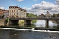 River Crisul Repede in Oradea. Romania