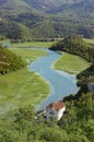 River Crnojevica in Lake Skadar National Park, Montenegro Royalty Free Stock Photo