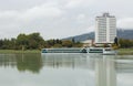 River cruise on the Danube, in the port of Linz