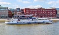 River cruise ship on the Moscow river Royalty Free Stock Photo