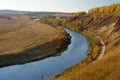 River curl in autumn. Russia Royalty Free Stock Photo