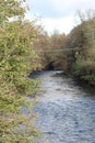 THE RIVER CYNON JOINS THE RIVER TAFF Royalty Free Stock Photo