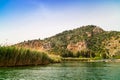 Lycian tombs of the kings in Dalaman, Turkey. Royalty Free Stock Photo