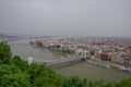 River Danube and Budapest old city panorama, Budapest Royalty Free Stock Photo