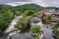 River Dee and Llangollen Railway in Wales