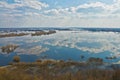 River Dnepr in spring time Royalty Free Stock Photo