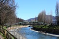 River Dora banks, Turin, Italy Royalty Free Stock Photo