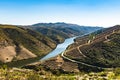 River Douro next to the mouth of the river Coa