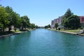 River Drim, City of Struga,Macedonia Royalty Free Stock Photo