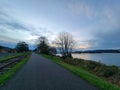 Evening Journey Along the Columbia River