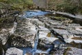 The River Eden near to Nateby above kirkby Stephen in Cumbria Royalty Free Stock Photo