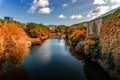 River at Edinburgh city, Scotland Uk Royalty Free Stock Photo