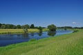 River Elbe, Brandenburg, Germany Royalty Free Stock Photo