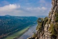 The river Elbe in eastern Germany Royalty Free Stock Photo