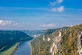 The river Elbe in eastern Germany Royalty Free Stock Photo