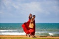 The monk on a river bankÃ¯Â¼ÅGalleÃ¯Â¼ÅSri Lanka Royalty Free Stock Photo