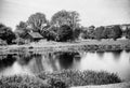 River Erne, Northern Ireland, County Fermanagh, and a very bright and sunny day