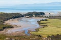 River estuary at Puponga in New Zealand Royalty Free Stock Photo