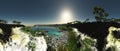 River estuary 360 panorama 3d rendering