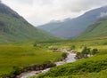 River Etive near Glen Coe, Highlands,Scotland, United Kingdom Royalty Free Stock Photo
