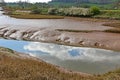 River Exe estuary at low tide Royalty Free Stock Photo